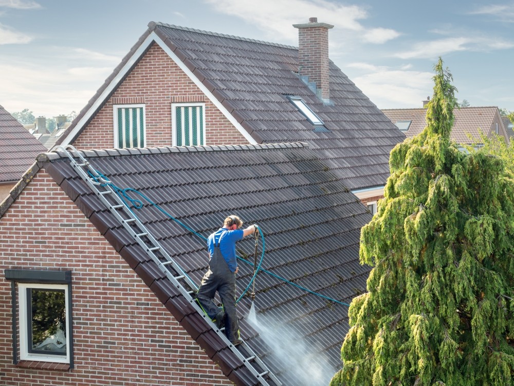 Roof washing